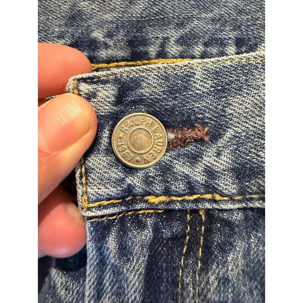 Polo Ralph Lauren Jeans Mens 32x30 Light Wash Straight Leg Authentic Dungarees